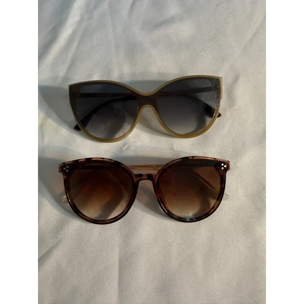 Jessica Simpson Circus by Sam Edelman Sunglasses Bundle Brown Tortoise Cat Eye